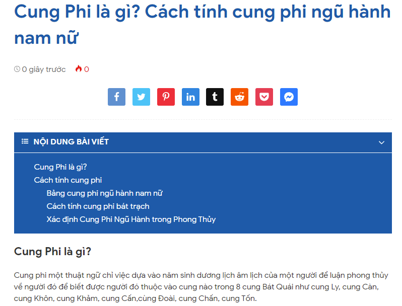 Cung Phi là gì? Cách tính cung phi ngũ hành nam nữ
