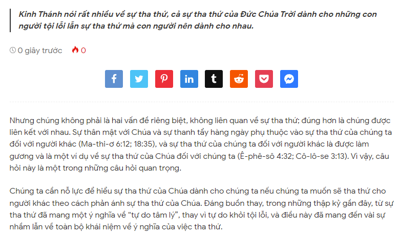 Đức Chúa Trời tha thứ, vậy chúng ta có thể không?