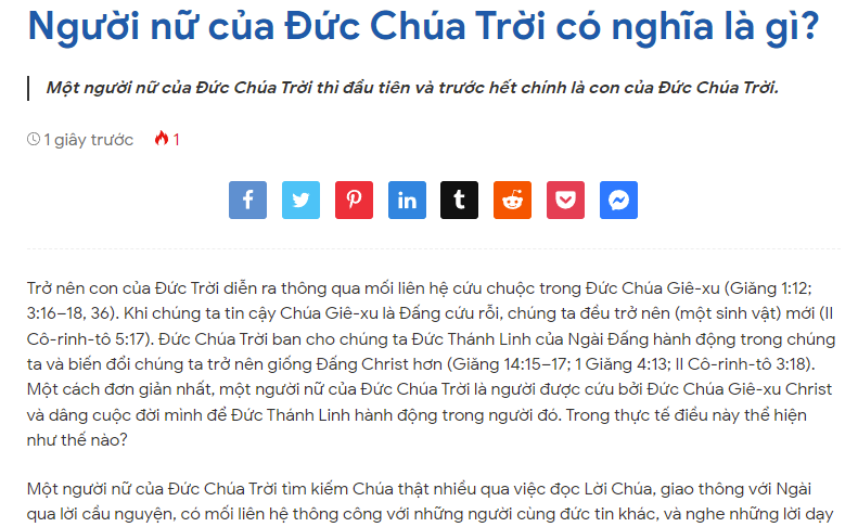 Người nữ của Đức Chúa Trời có nghĩa là gì?