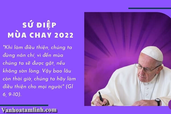 Sứ điệp Mùa chay năm 2022 của Đức Thánh Cha