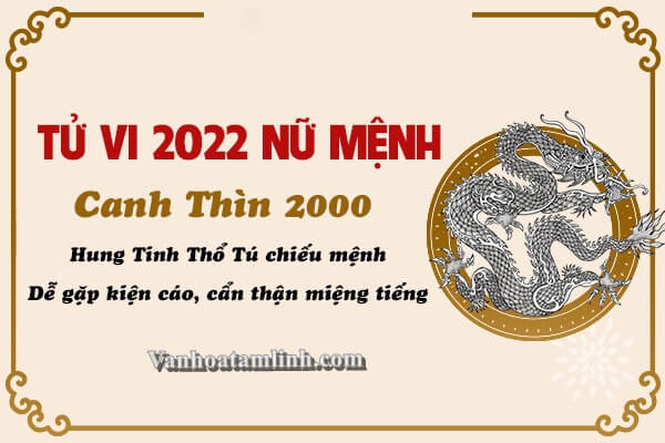 Tử vi tuổi Canh Thìn năm 2022 - Nữ mạng 2000 - Tử vi phong thủy