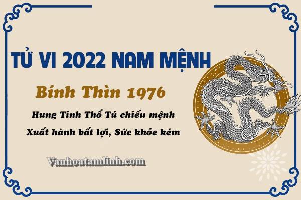 Tử vi tuổi Bính Thìn năm 2022 - Nam mạng 1976