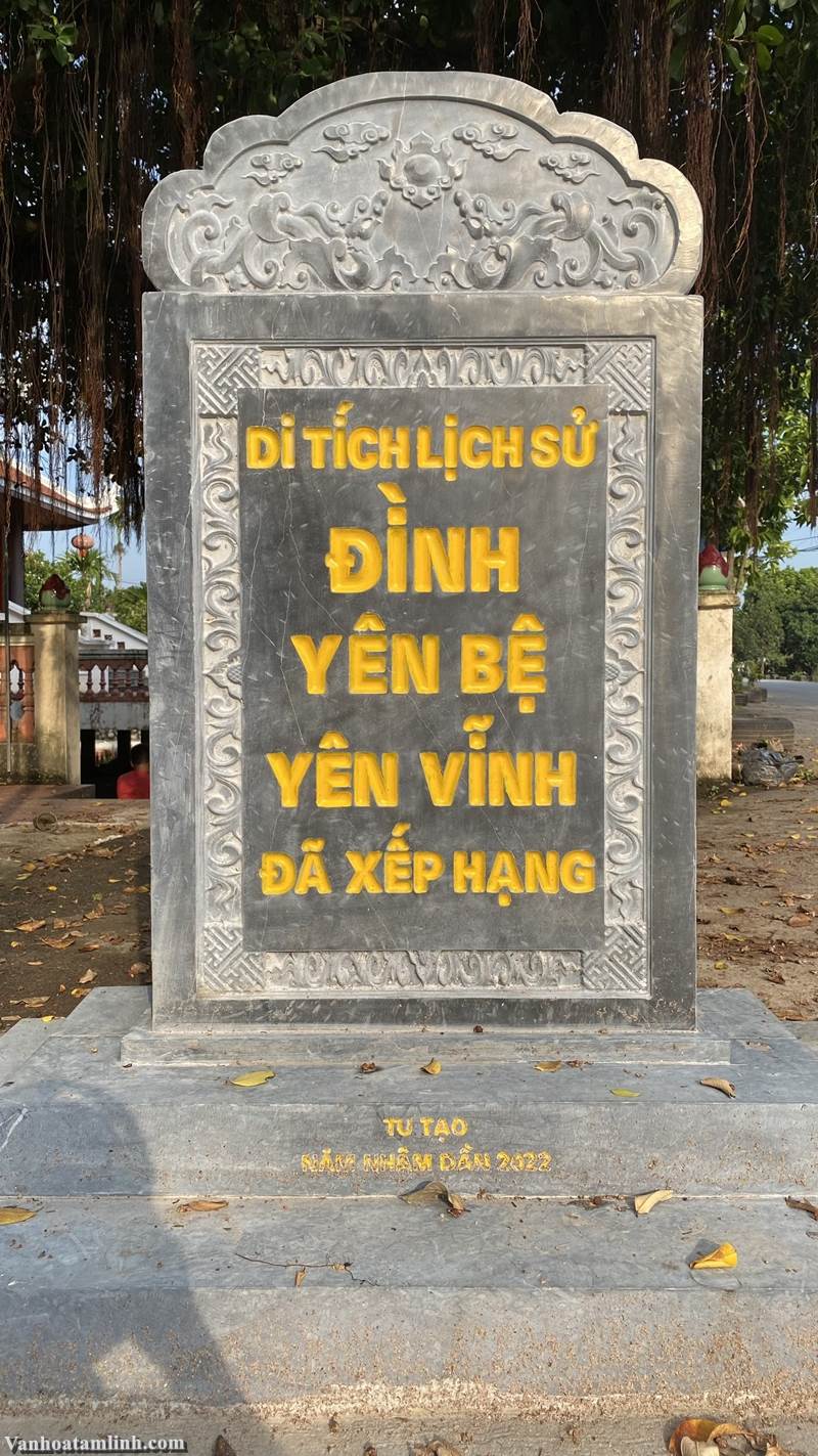 Đình Yên Bệ, Yên Vĩnh ở Kim Chung, Hoài Đức, Hà Nội