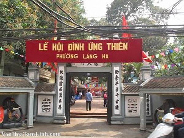 Lễ hội đình Ứng Thiên quận Đống Đa, Hà Nội