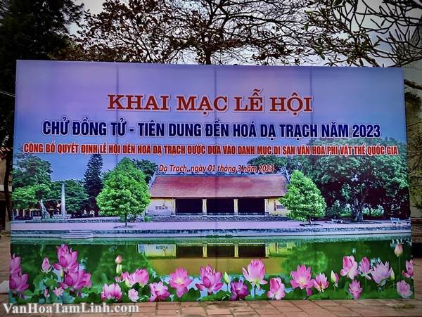 Lễ hội Đền Hoá (đền Dạ Trạch) ở Khoái Châu, Hưng Yên năm 2023