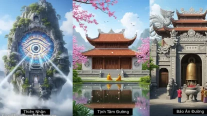 Phân biệt Thiên Nhãn, Tịnh Tâm Đường và Báo Ân Đường