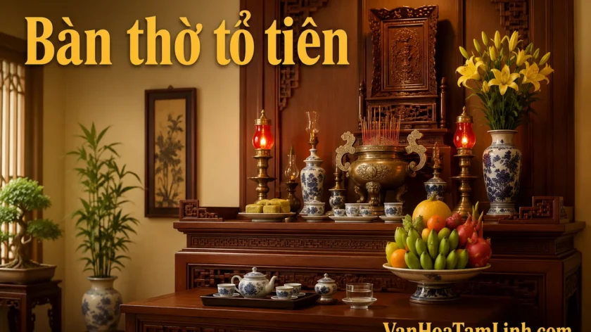 Bàn thờ tổ tiên là gì? Ý nghĩa và cách bài trí trong gia đình Việt