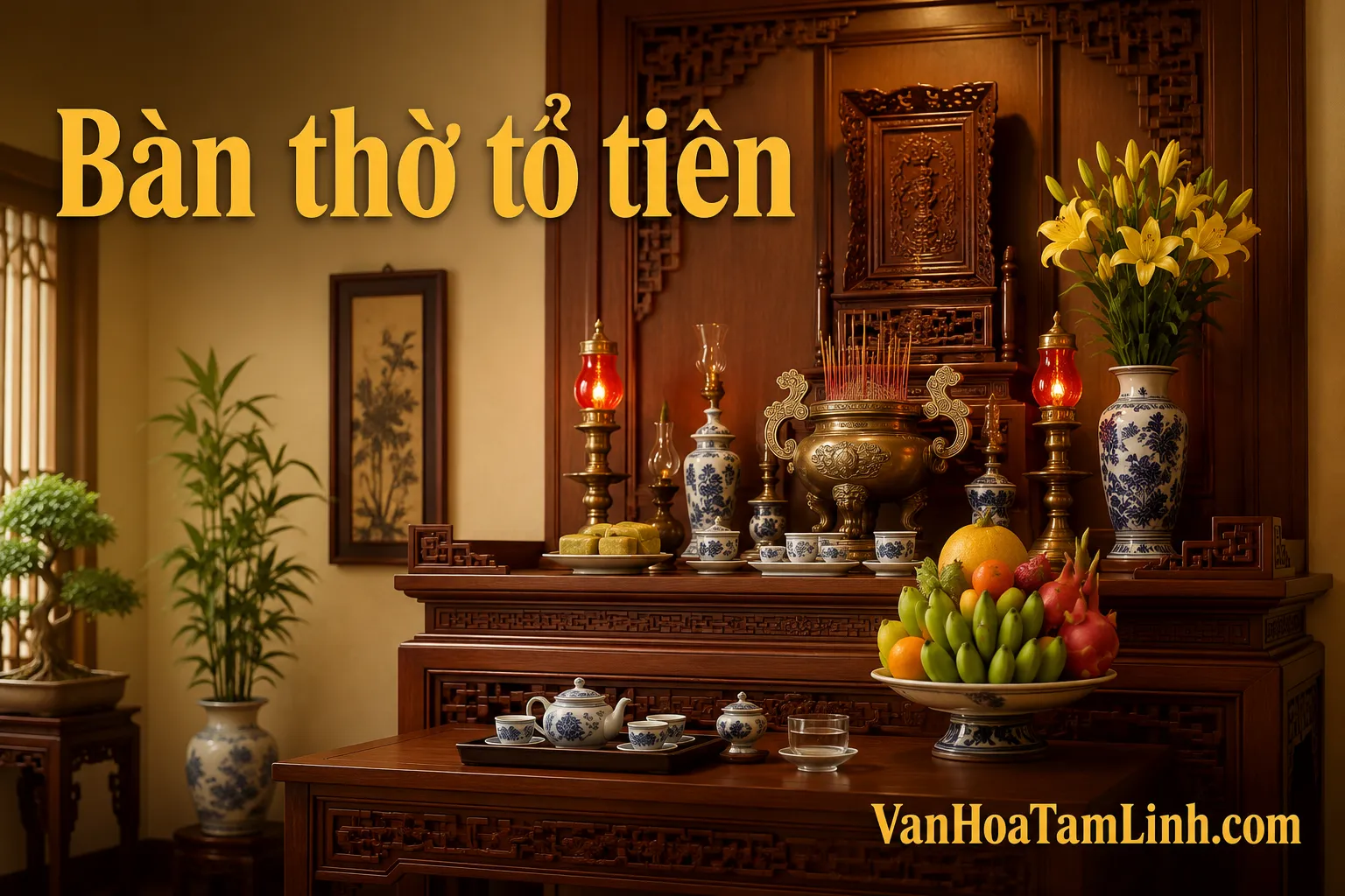 Bàn thờ tổ tiên là gì? Ý nghĩa và cách bài trí trong gia đình Việt