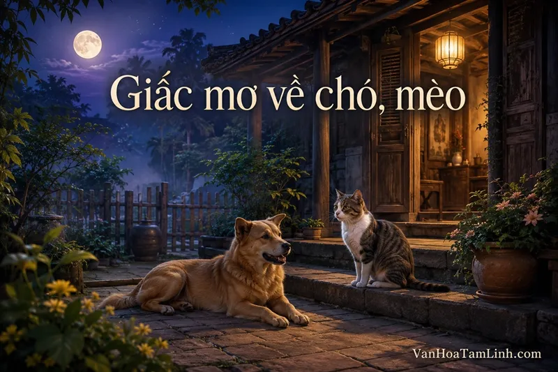 Giấc mơ về chó, mèo