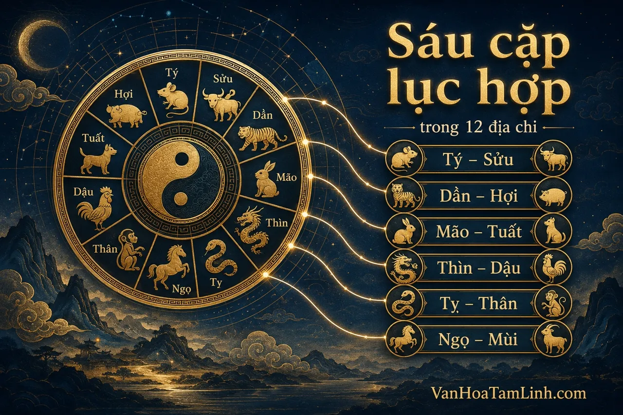 Lục hợp là gì? Sáu cặp lục hợp trong 12 địa chi