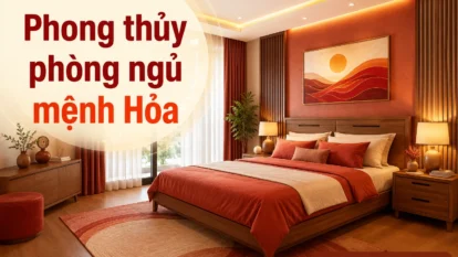 Phong thủy phòng ngủ cho người mệnh Hỏa
