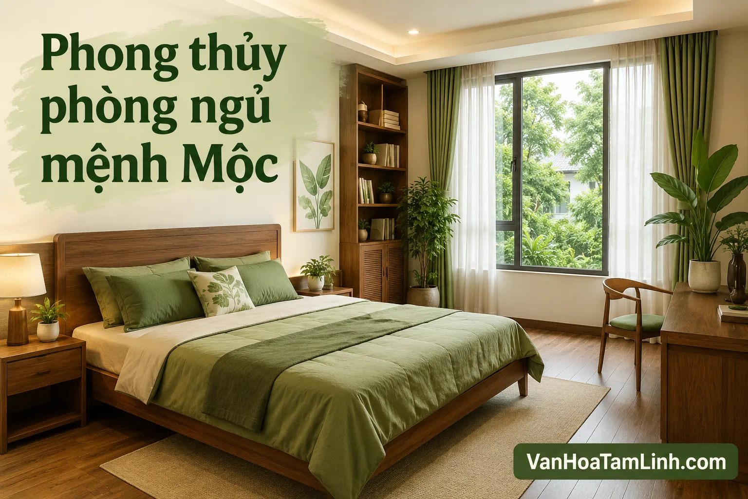 Phong thủy phòng ngủ cho người mệnh Mộc