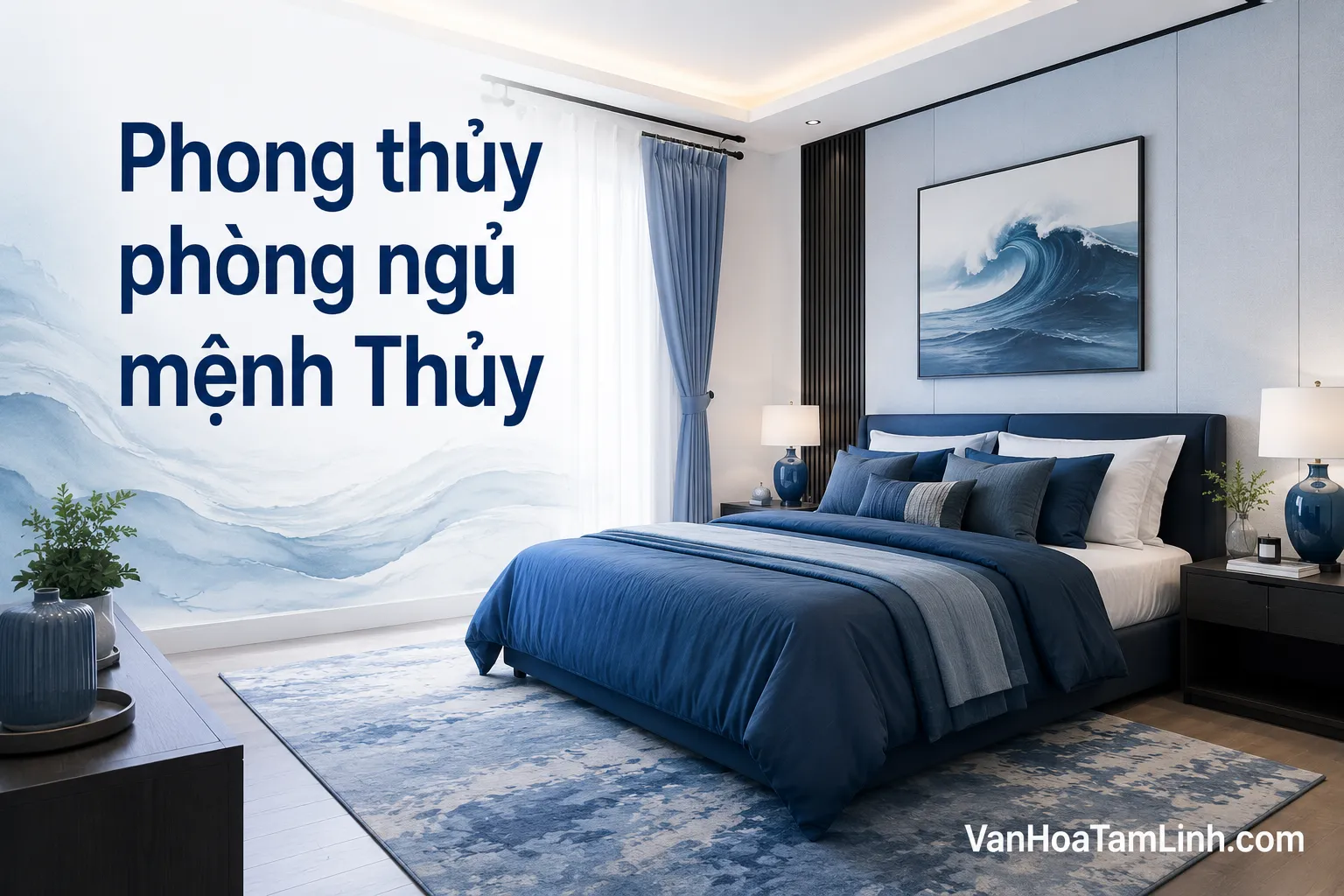 Phong thủy phòng ngủ cho người mệnh Thủy
