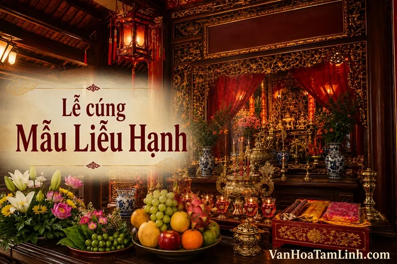 Sắm lễ cúng, văn khấn Mẫu Liễu Hạnh tại các phủ, đền thờ