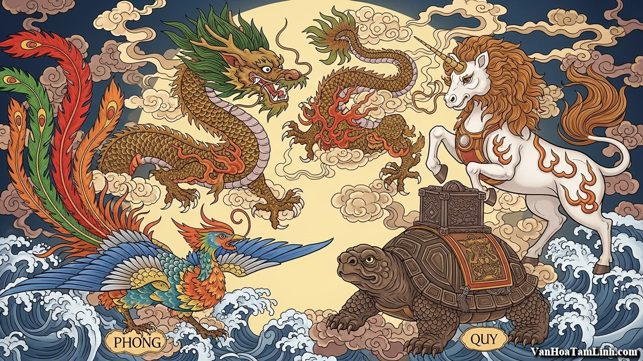 Long, lân, quy, phụng là gì? Ý nghĩa của Tứ linh