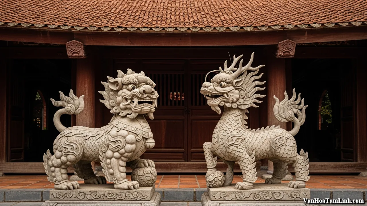 Nghê và kỳ lân khác nhau như thế nào?